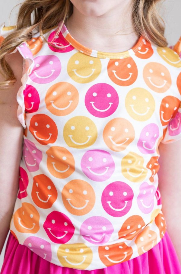 Don t Worry, Be Hippy S S Ruffle Tee Discount - Image 3
