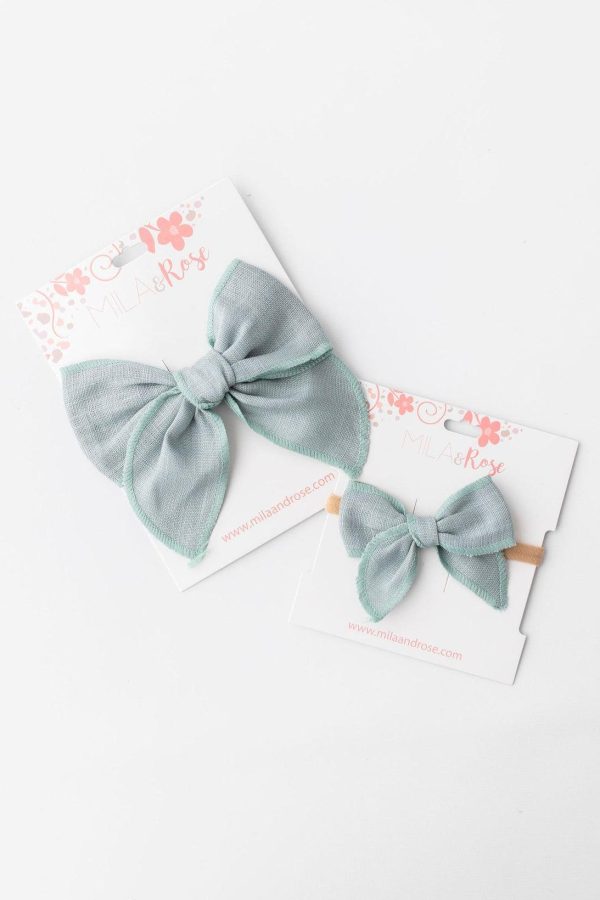 Classic Hair Bow - Sage Online