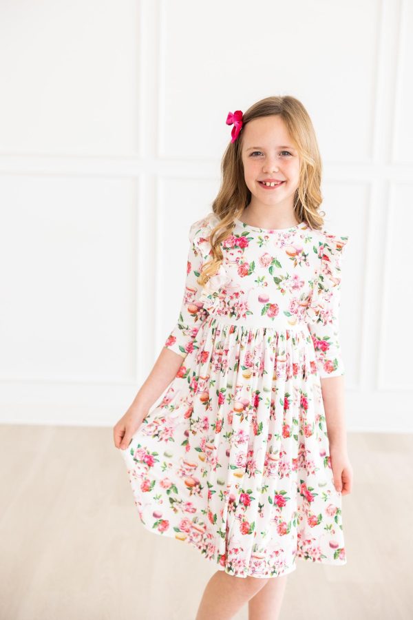 Macarons & Tea Ruffle Twirl Dress For Cheap - Image 5
