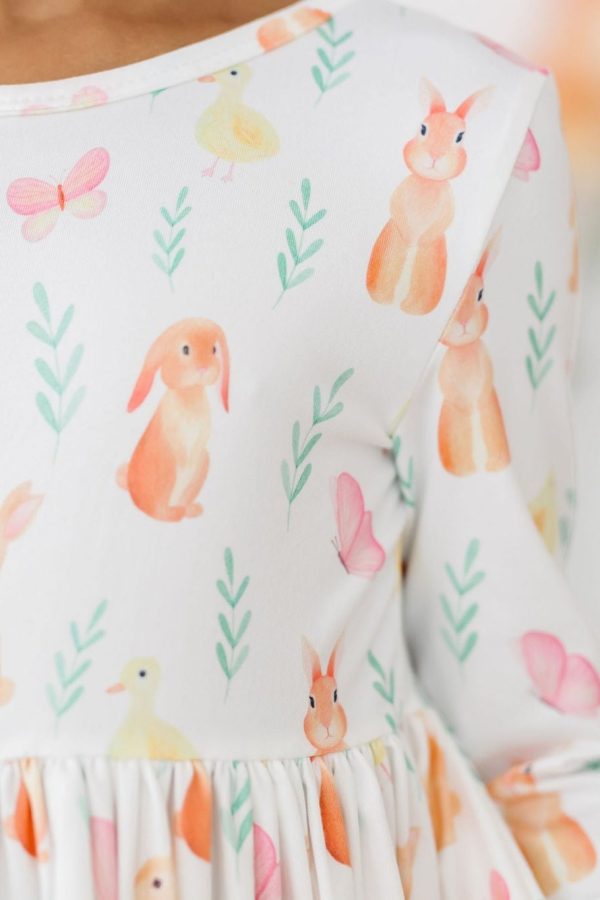Sunny Bunnies 3 4 Sleeve Pocket Twirl Dress Online Sale - Image 3