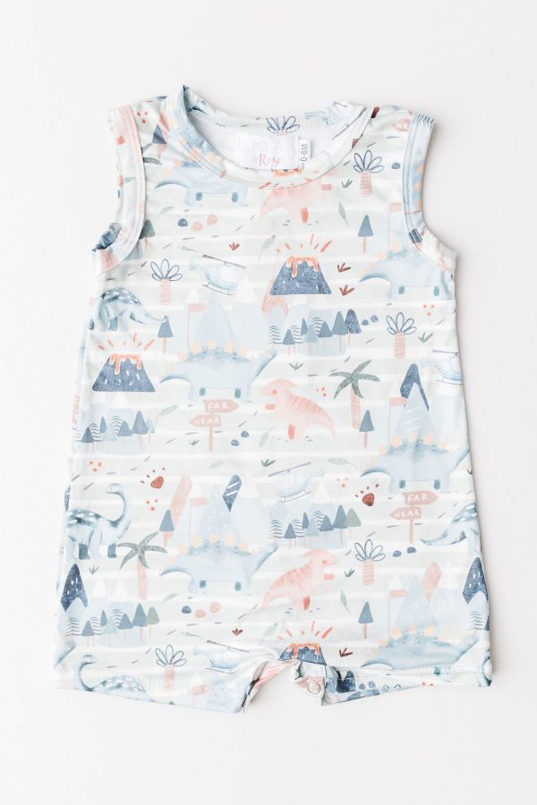 Dino Tracks Shorty One-Piece on Sale