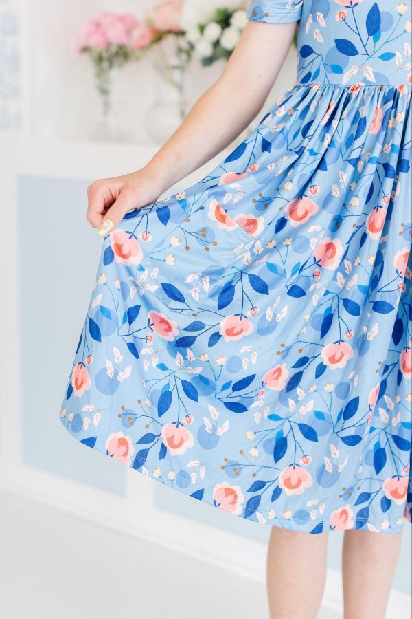 Country Blooms S S Pocket Twirl Dress For Cheap - Image 4