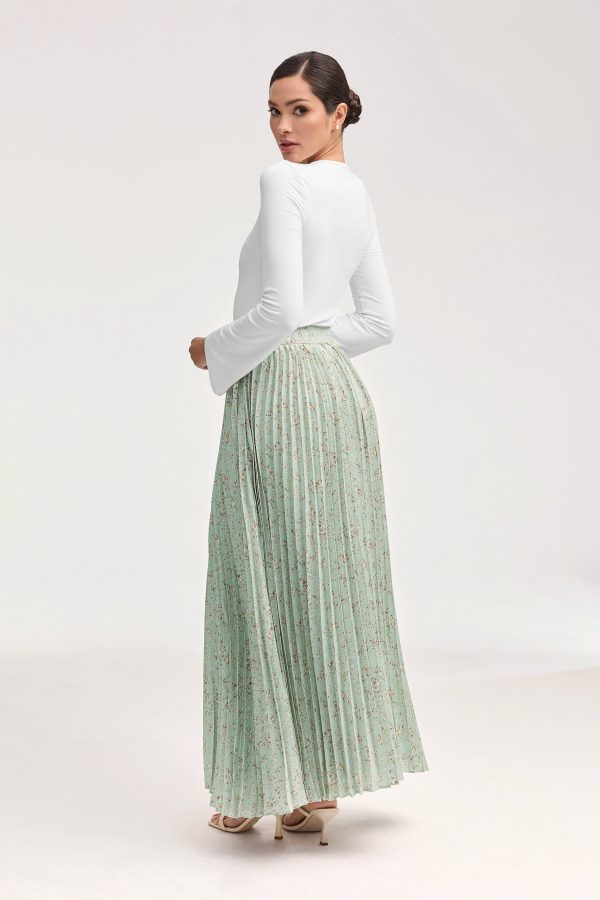 Essential Jersey Flare Sleeve Top - White on Sale - Image 4