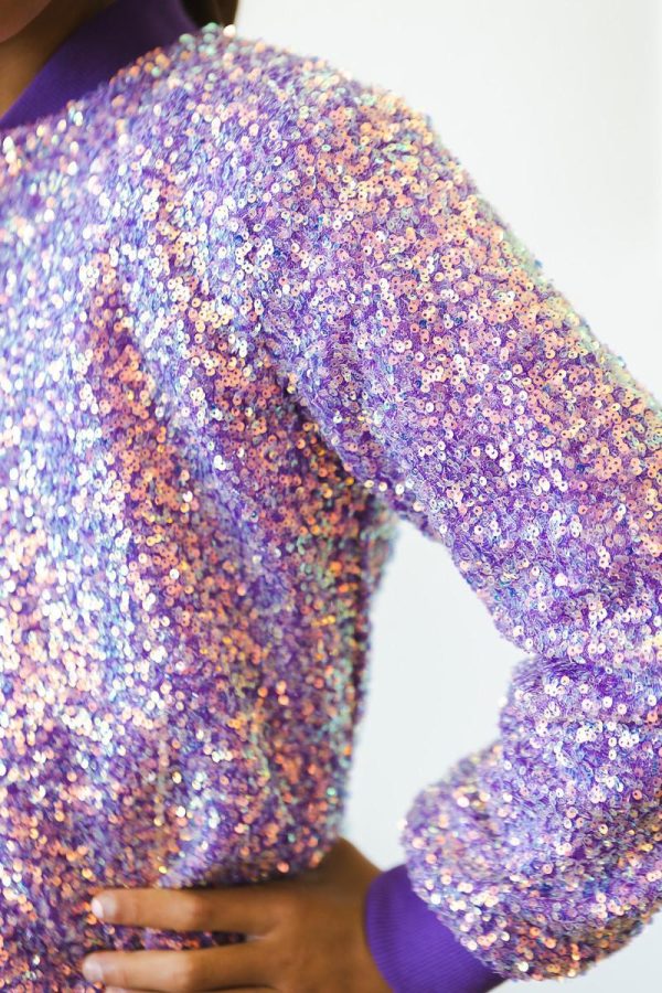 Purple Sequin Jacket Cheap - Image 3